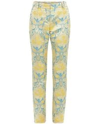 Nina Ricci - Floral-Jacquard Straight-Leg Trousers - Lyst
