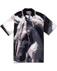 Stella McCartney - Horse-Print Polo Top - Lyst