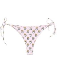 MC2 Saint Barth - Marielle Floral-Print Side-Tie Bikini Bottoms - Lyst