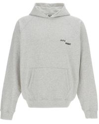 A.P.C. - Hoodie À Logo Imprimé - Lyst