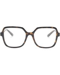 Dolce & Gabbana - Tortoiseshell Square-Frame Glasses - Lyst