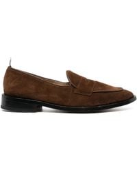 Thom Browne - Thom E - Varsity Suede Penny Loafers - Lyst