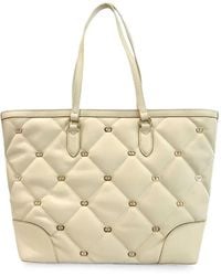 Twinset - Quilted Logo-Plaque Shoulder Bag - Lyst
