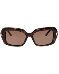 Balenciaga - Dinasty Rectangle-Frame Sunglasses - Lyst