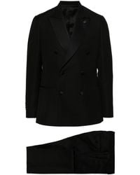 Lardini - Double-breasted Wool-blend Suit - Lyst
