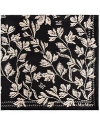 Max Mara - Leaf-Print Scarf - Lyst