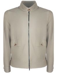 Volfagli - Plutone High-Collar Suede Jacket - Lyst
