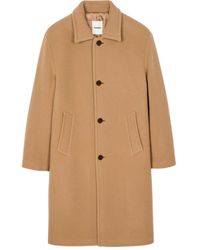 Sandro - Buttoned Wool Coat - Lyst