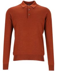 Fedeli - Long-Sleeve Polo Shirt - Lyst