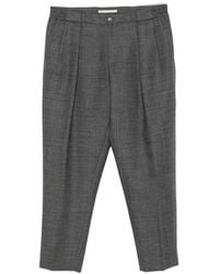 Briglia 1949 - Portobellos Check Pleated Trousers - Lyst