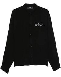 Amiri - Camisa Con Logo Bordado Y Parche De Plátano - Lyst