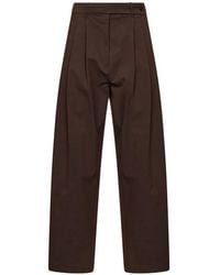 Co. - Pleated Wide-Leg Trousers - Lyst