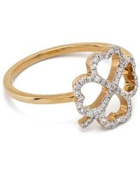 Yvonne Léon - 18Kt Bague Fil Trèfle Diamonds Ring - Lyst