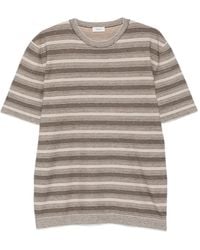 Agnona - Striped Knitted T-Shirt - Lyst