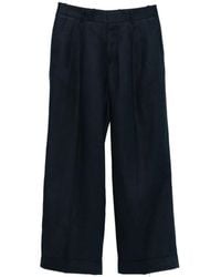 Cellar Door - Angie Pleated Cuffed Trousers - Lyst