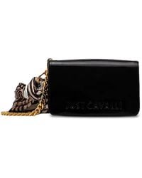 Just Cavalli - Crossbodytas Met Logoplakkaat En Kettingband - Lyst