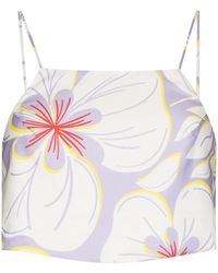 Racil - Floral-Print Cropped Top - Lyst