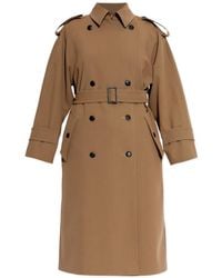 Max Mara - Anti-Drip Gabardine Trench Coat - Lyst