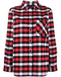 Woolrich - Checked Long-Sleeved Shirt - Lyst