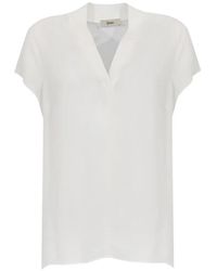 Herno - Blouse À Col V - Lyst
