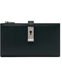 Bally - Lock Me Grained Leather Long Wallet - Lyst