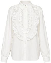 COMME DES GARÇON BLACK - Ruffled Long-Sleeve Shirt - Lyst