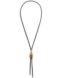 Lemaire - Snake Bolo-Tie Leather Necklace - Lyst