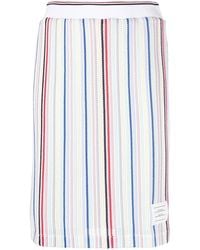 Thom Browne - Striped Straight Skirt - Lyst