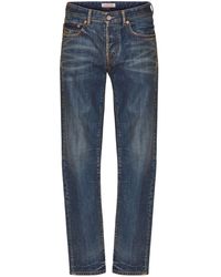 Valentino Garavani - V-detail Straight-leg Jeans - Lyst
