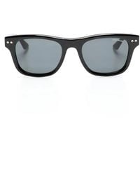 MONT BLANC EYEWEAR - Logo-Plaque Square-Frame Sunglasses - Lyst