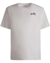 Bally - Logo-embroidered Organic Cotton T-shirt - Lyst