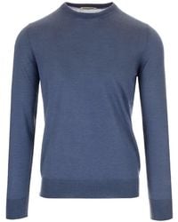 Al Duca d'Aosta - Ribbed-Trim Long-Sleeve T-Shirt - Lyst