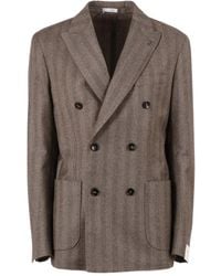 Brera Orologi - Herringbone Double-Breasted Blazer - Lyst