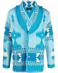 Alanui - Cotton-Linen Jacquard Cardigan - Lyst