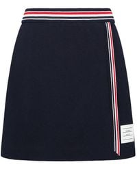 Thom Browne - Mini-Rok Met Gestreepte Afwerking - Lyst