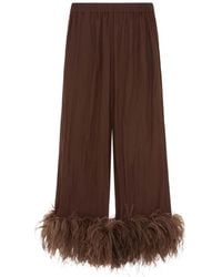 16Arlington - Joelle Feather-Trim Trousers - Lyst