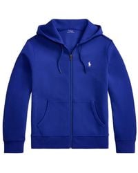 Polo Ralph Lauren - Logo-Embroidered Zip-Up Hoodie - Lyst