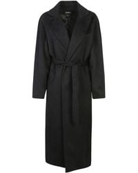 A.P.C. - Belted Single-Breasted Coat - Lyst
