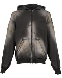 we11done - Sudadera Con Capucha Y Efecto Lavado - Lyst