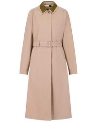 Marni - Contrast-Collar Belted Trench Coat - Lyst