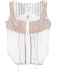 Marine Serre - Regenerated Striped Top - Lyst