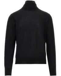 Emporio Armani - Roll-Neck Wool Sweater - Lyst