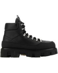 Moncler - Leather Ankle Boots - Lyst