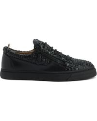Giuseppe Zanotti - The Manhattan Zip-Detail Woven Sneakers - Lyst