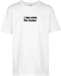 Supreme - T-shirt en coton Box Logo - Lyst
