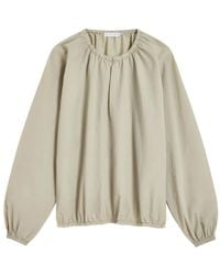 Proenza Schouler - Gathered-Neckline Blouse - Lyst