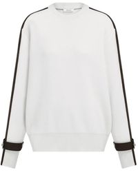 Ferragamo - Trui Met Ronde Hals En Gespafwerking - Lyst