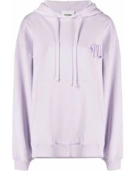 Nanushka - Logo-Embroidered Organic Cotton Hoodie - Lyst