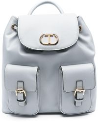 Twin Set - Logo-plaque Backpack - Lyst