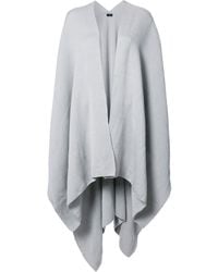 Voz - Drapiertes Cape Mit V-Ausschnitt - Lyst